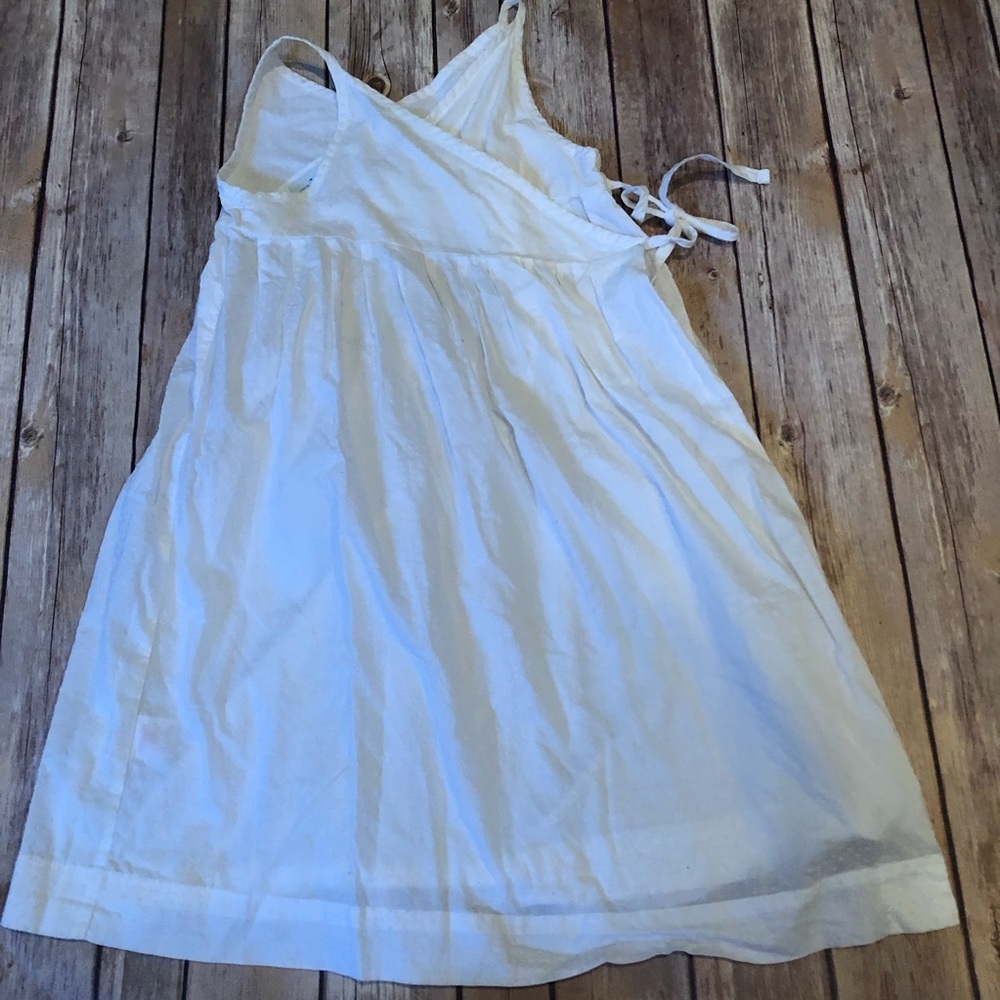 Marie Chantal white wrap dress